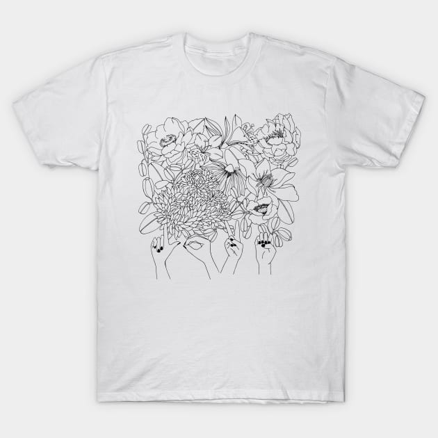 LOVE With Flowers T-Shirt by themintgardener